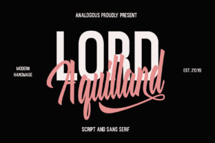Aquilland: A Script Font for Creative Campaigns