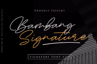 Bambang Signature: A Font for Elegant Storytelling