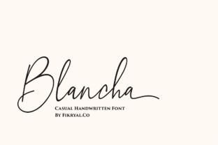 Blancha: A Modern Handwritten Font for Editorial Design