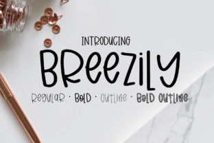 Breezily: A Bouncy Sans Serif Font for Creative Printables and Handmade Designs