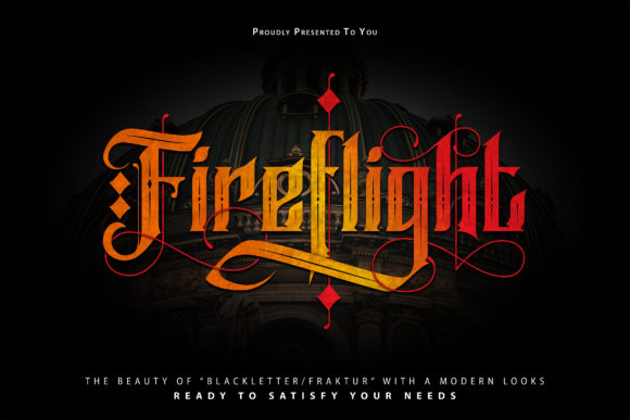 Fireflight: A Bold Blackletter Font That Commands Attention