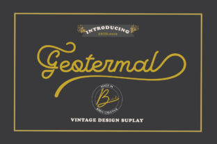 Geotermal: A Vintage Script Font for Creative Campaigns