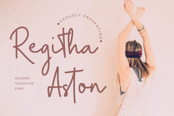 Regitha Aston: The Playful Script Font for Eye-Catching Digital Campaigns