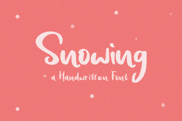 Snowing: A Script Handwritten Font for Winter Campaigns