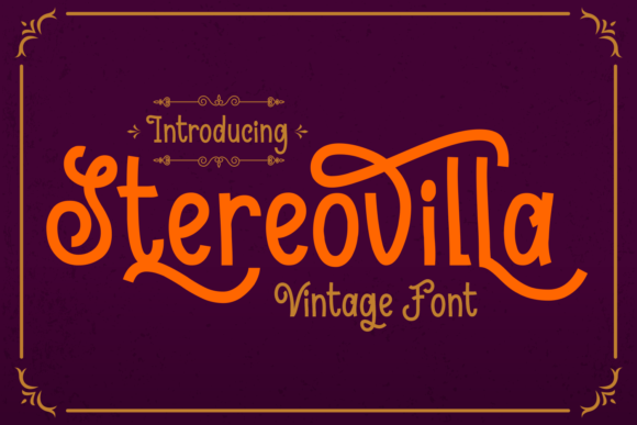 Stereovilla: A Vintage Font for Timeless Web Design